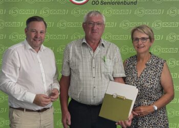 Neuer Obmann der OÖ Seniorenbund Ortsgruppe Kirchham zu Besuch im Landesleitungsbüro in Linz