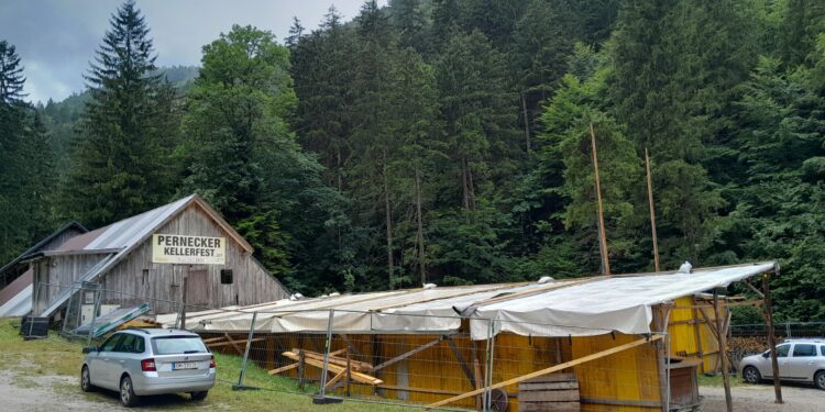 Aufbau Kellerfest