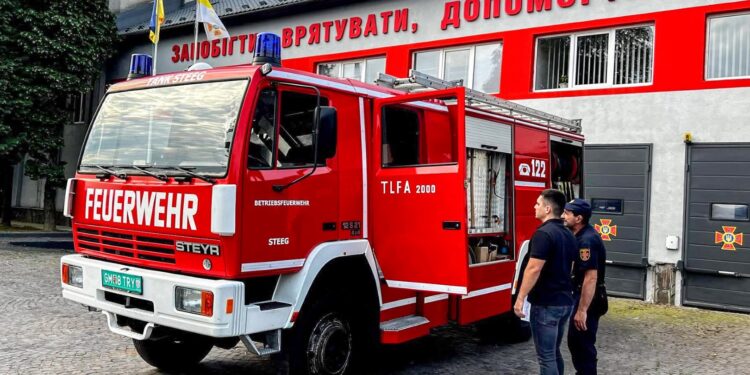 Feuerwehrfahrzeug für die Ukraine