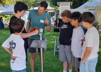 Gym Bad Ischl beim Wassererlebnistag im Kurpark