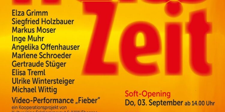 Ausstellung „Heisszeit“ im September in DIE GALERIE Gmunden