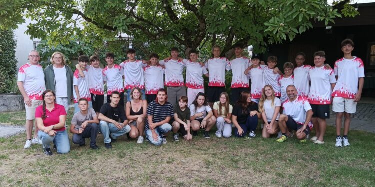Volleyball-Trainingslager der Partnerstadt Gemona in Laakirchen