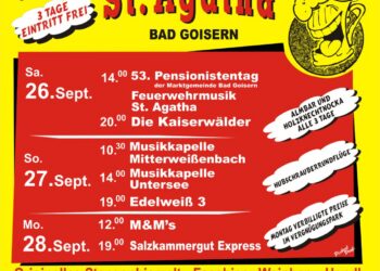26.09. – 28.09.2026: 54. Kirtagsbierzelt St. Agatha