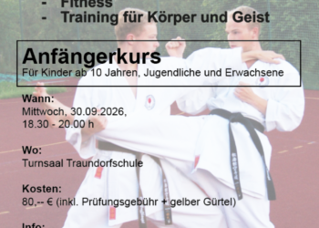 Jetzt durchstarten-Neuer Karate-Anfängerkurs bei der Sportunion Gmunden