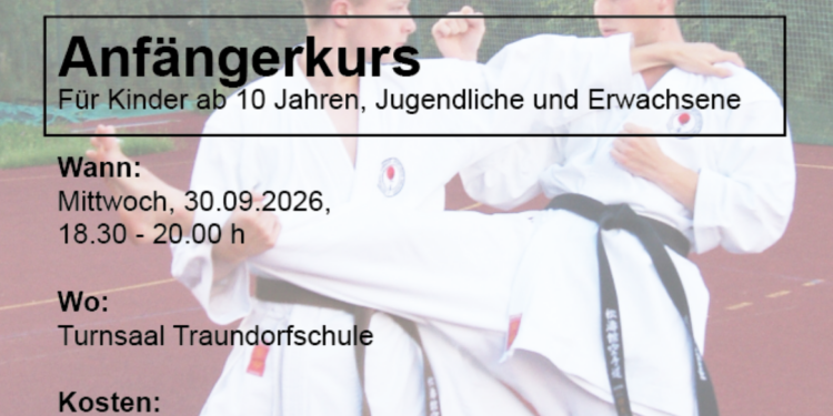Jetzt durchstarten-Neuer Karate-Anfängerkurs bei der Sportunion Gmunden